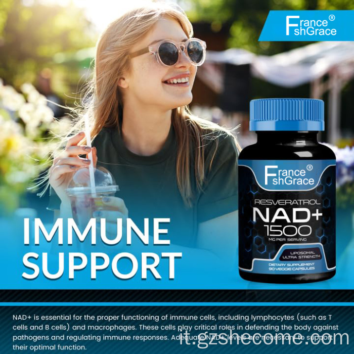 Supplemento liposomiale NAD+ con supplemento Resveratrol NAD